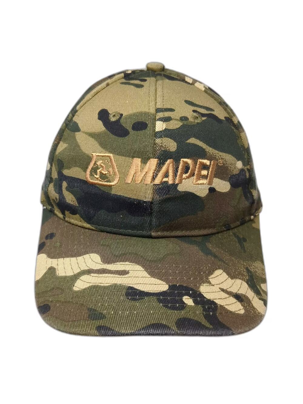 Mapei Camo Baseball Cap Green Gold One Size Adjustable Embroidered Strapback Hat